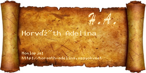 Horváth Adelina névjegykártya